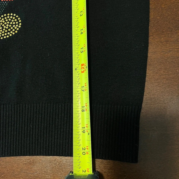 Mickey Mouse the Artist Black Colorful Bling Turtleneck Sweater no tags likely S - Picture 3 of 6